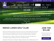 Tablet Screenshot of indigolakesgolf.com